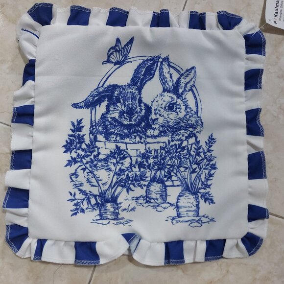 Cute Easter Theme Thin Fabric Pillow Cushion Covers Case Samples NO ZIPPERS - Picture 7 of 11